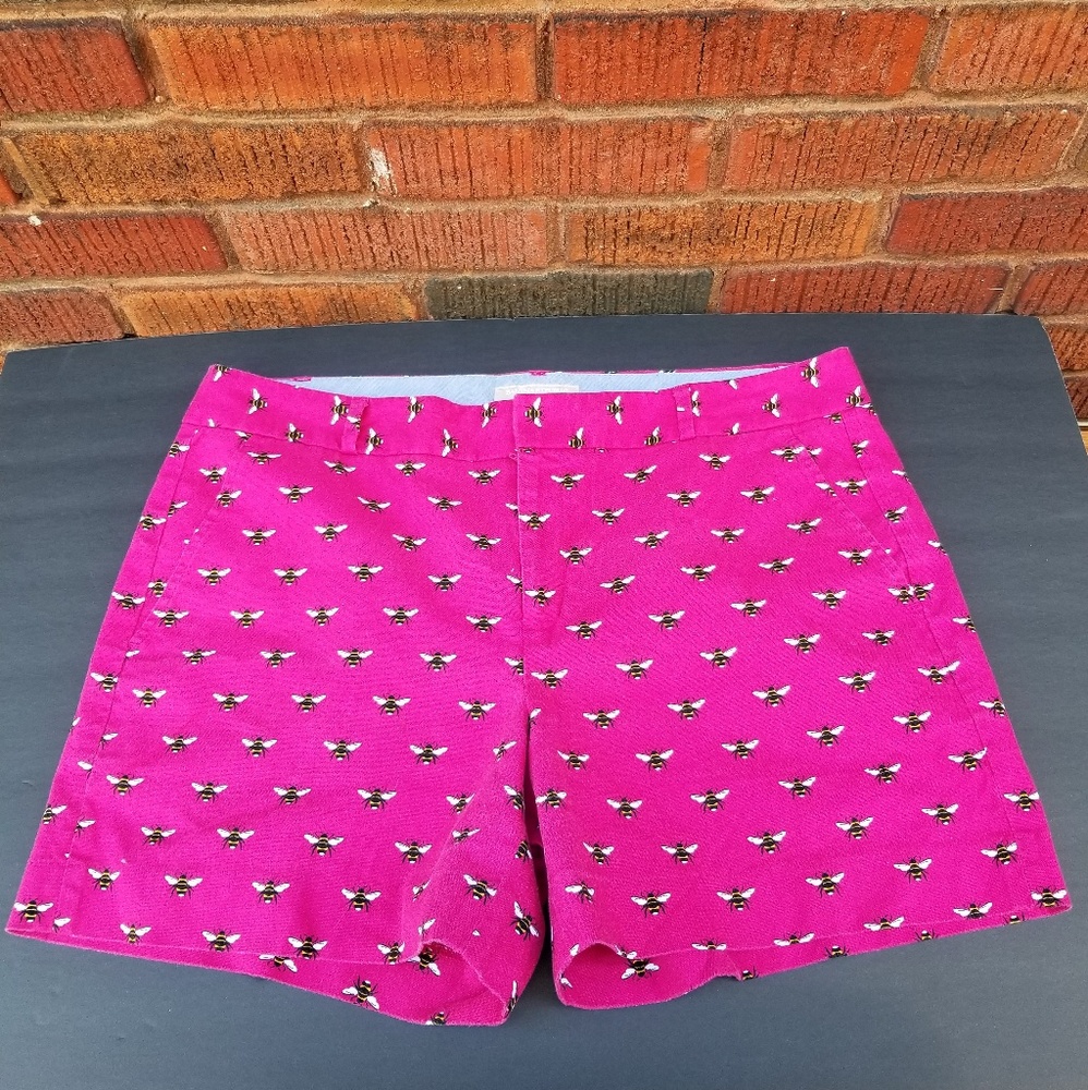Banana Republic Pink Bee Pattern Shorts